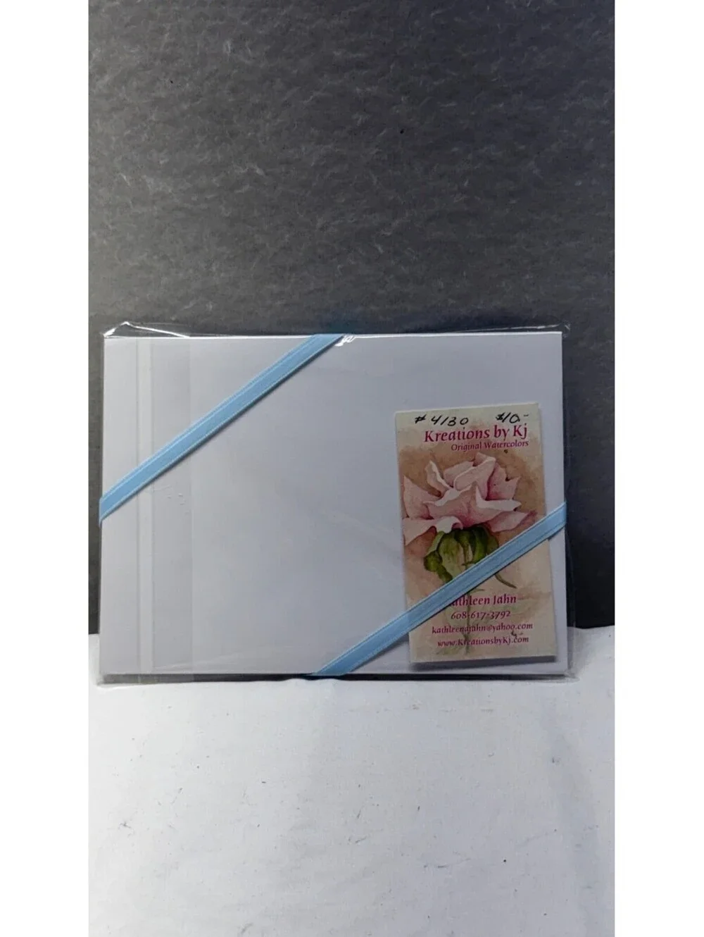Kreations by Kj Original Watercolor Barn Tractor Note Cards Set - E-4
